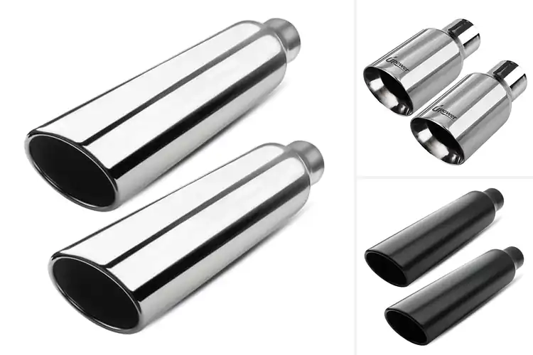 Detailed view of Best Angled Cut Rolled Edge Exhaust Tip