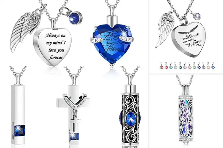 Detailed view of Best Ashes Keepsake Necklace