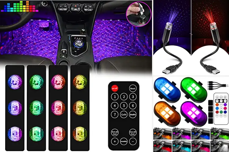 Detailed view of Best Atmosphere Light Car Decor