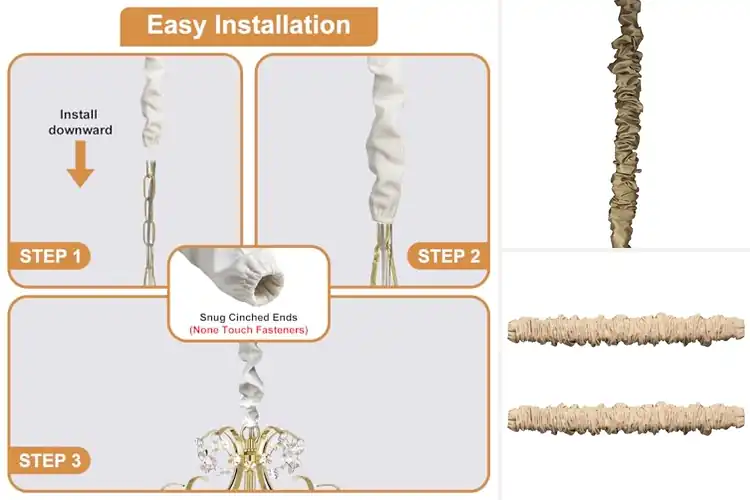 Detailed view of Best Chandelier Chain Covers