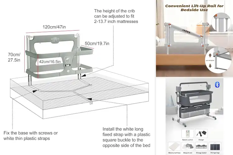 Detailed view of Best Co-Sleeping Cribs : Peaceful Nights for You & Baby