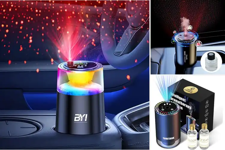 Detailed view of Best Colorful Atmosphere Lights Car Diffuser