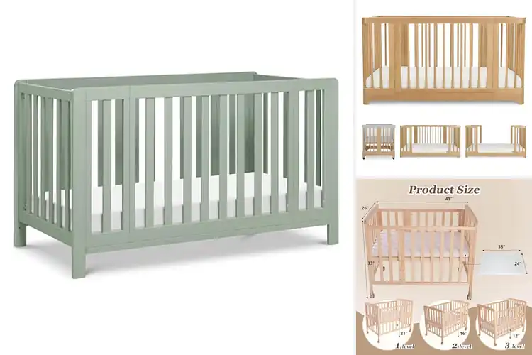 Detailed view of Best Convertible Bassinet Crib
