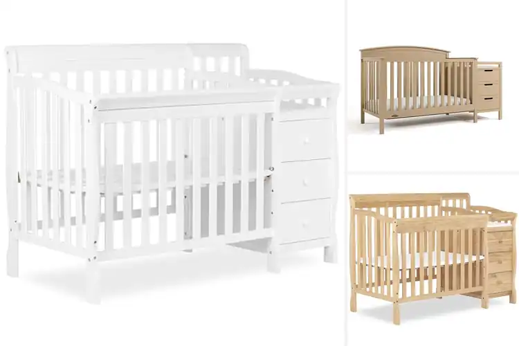 Detailed view of Best Convertible Crib With Pads And Hardware