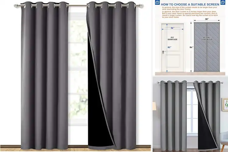 Detailed view of Best Draft Blocker Curtains
