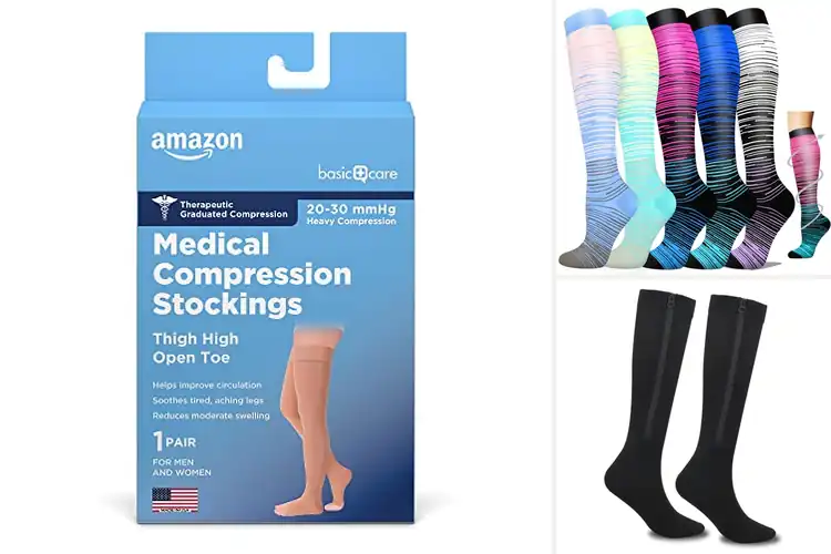 Detailed view of Best Edema Prevention Stockings