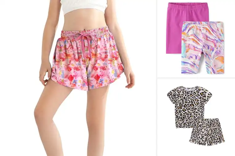Detailed view of Best Girls Printed Shorts