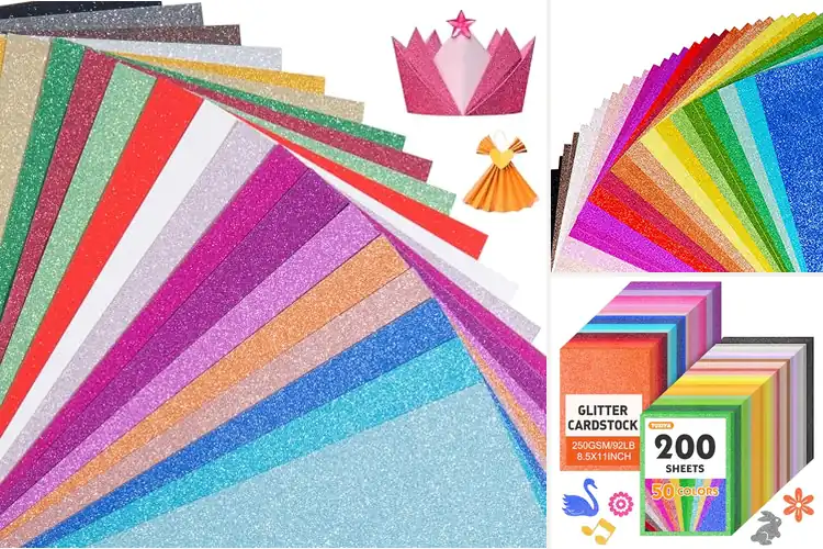 Detailed view of Best Glitter Cardstocks