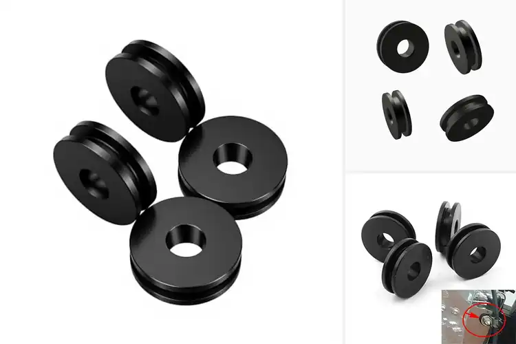 Detailed view of Best Harley Road King Windshield Bushing Fitment