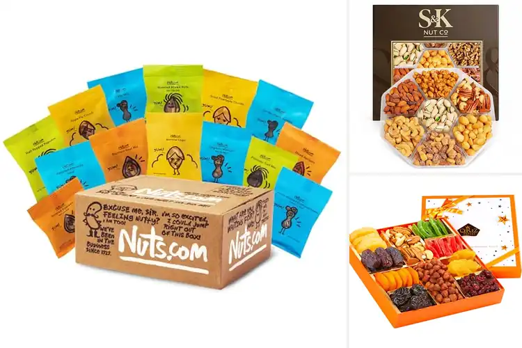 Detailed view of Best Holiday Nut Gift Box