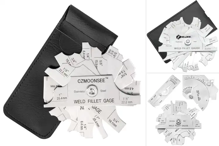 Detailed view of Best Laser Marked Weld Gauge Readings