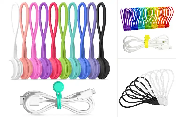 Detailed view of Best Magnetic Cord Wraps: Organize Cables, Simplify Life