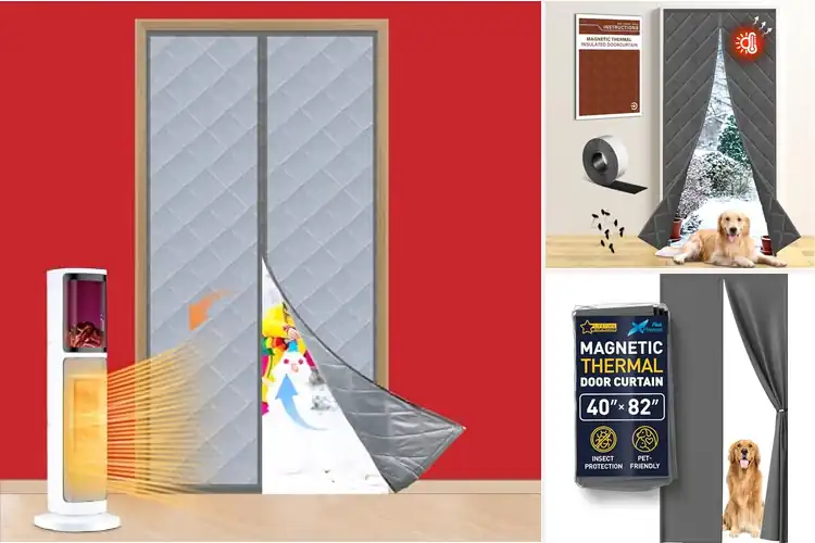 Detailed view of Best Magnetic Door Curtains For Winter