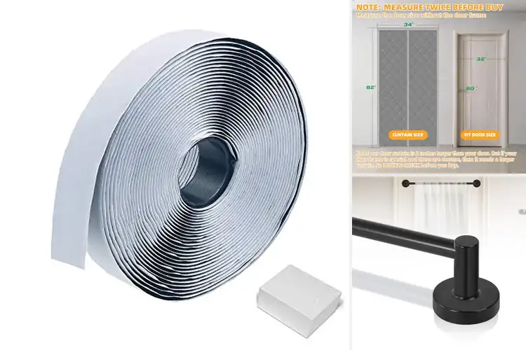 Detailed view of Best Magnetic Fastening Door Curtains