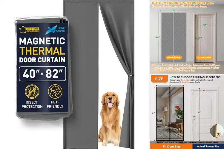 Detailed view of Best Magnetic Sealing Door Curtains For Easy Access