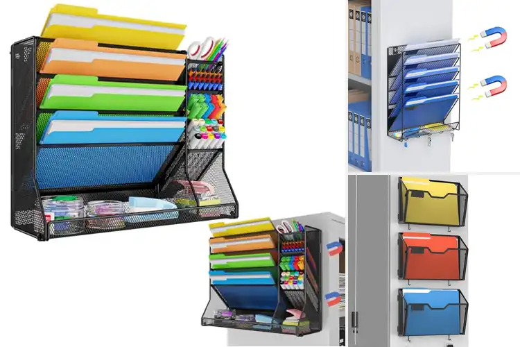 Detailed view of Best Magnetic Wall Mounted Desk Trays