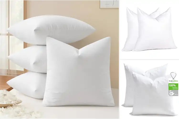 Detailed view of Best Natural Fabric Pillow Inserts