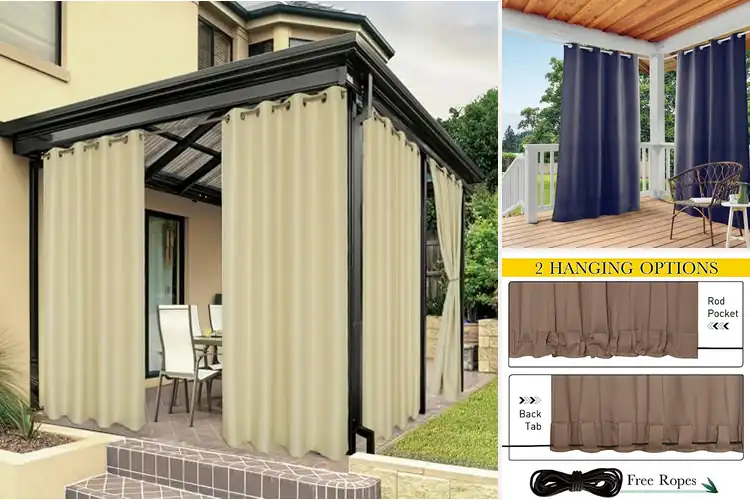 Detailed view of Best Outdoor Curtains: Your Cozy Retreat Awaits