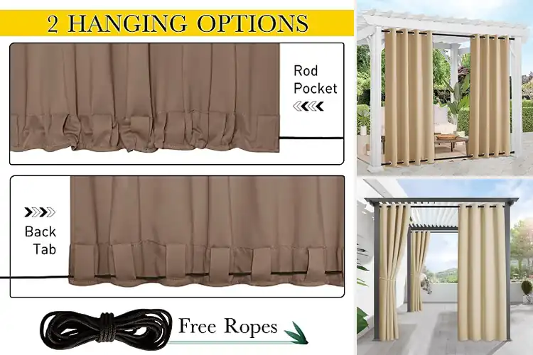 Detailed view of Best Outdoor Thermal Curtains for Cool Privacy