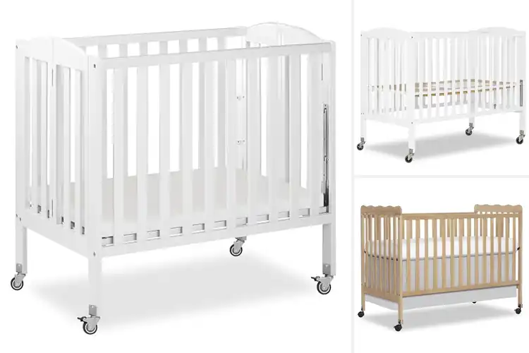 Detailed view of Best Portable Baby Crib With Locking Wheels