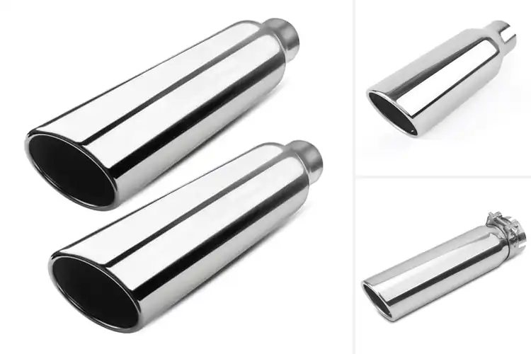Detailed view of Best Rolled-Up Edge Exhaust Tips