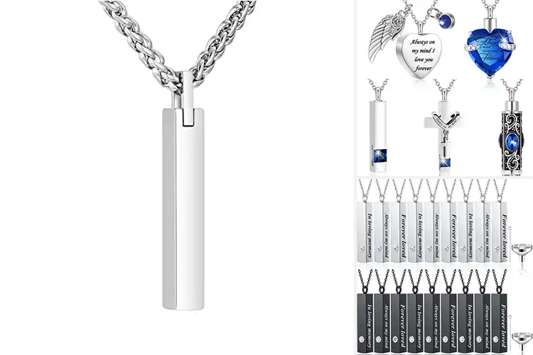 Detailed view of Best Stainless Steel Urn Necklace