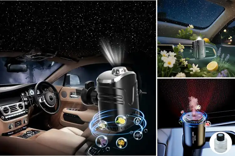 Detailed view of Best Starry Light Projector Car Diffuser