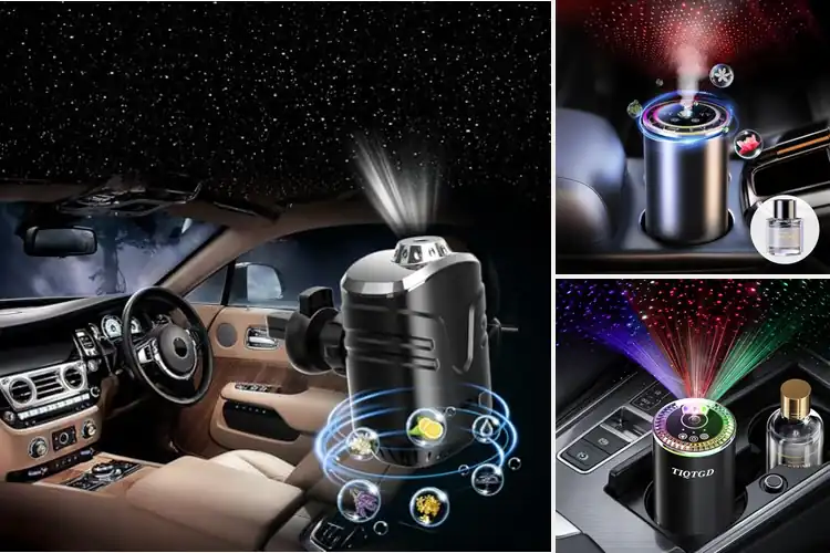Detailed view of Best Starry Light Projector Car Diffusers