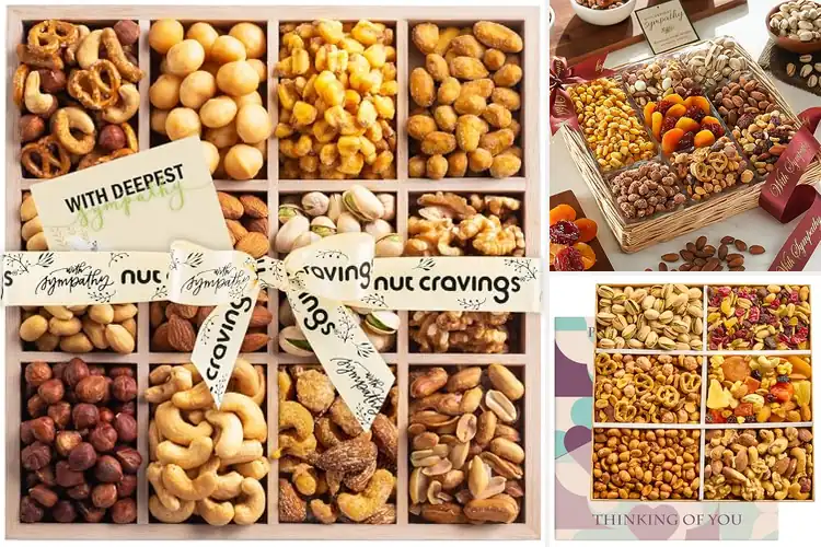 Detailed view of Best Sympathy Nut Gift Basket