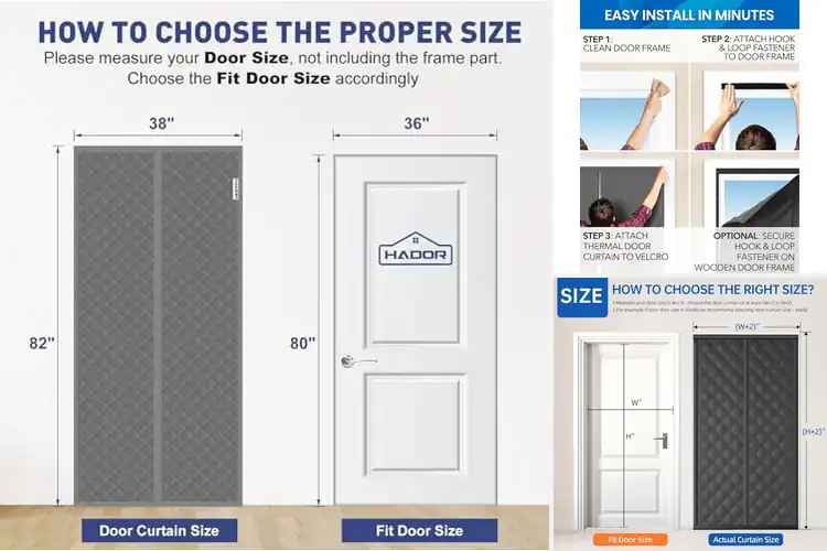 Detailed view of Best Temperature-Control Door Curtains