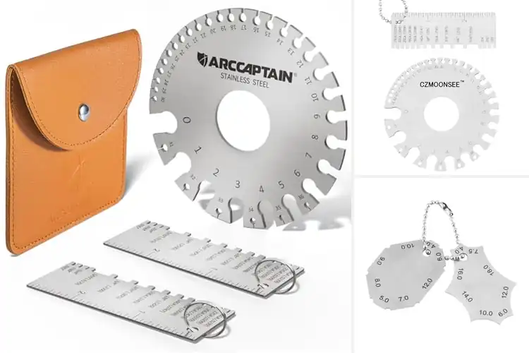 Detailed view of Best Two Piece Design Weld Gauge