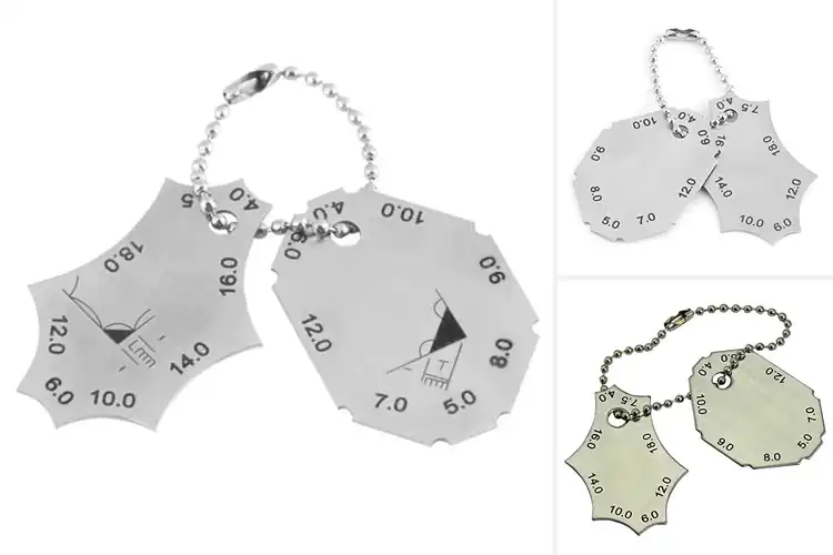Detailed view of Best Two Piece Weld Gauge Designs