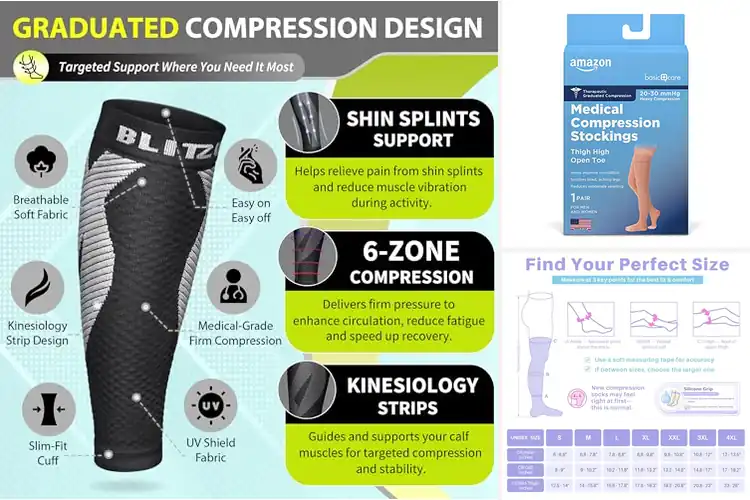 Detailed view of Best Varicose Vein Relief Stockings