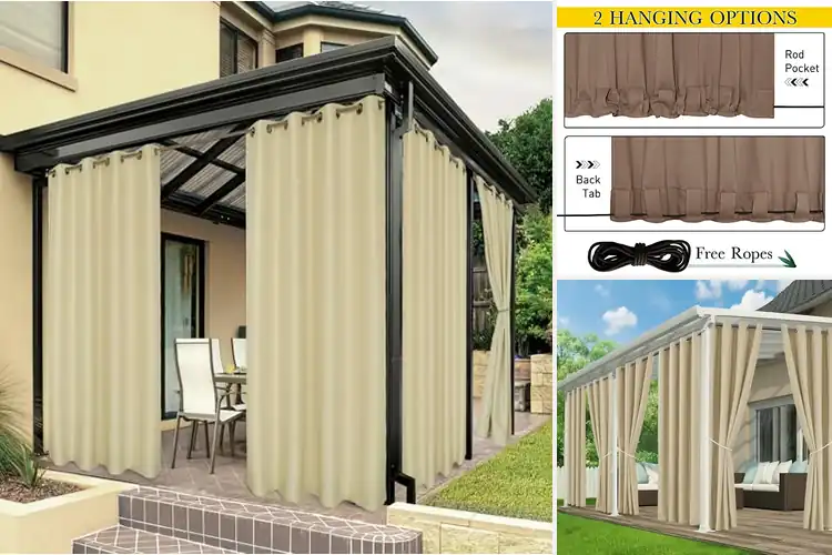 Detailed view of Best Waterproof Outdoor Curtains