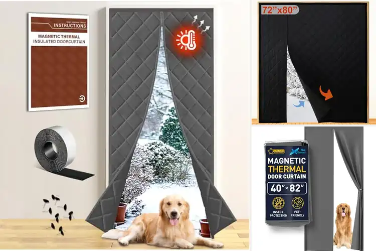 Detailed view of Best Winter Door Curtains